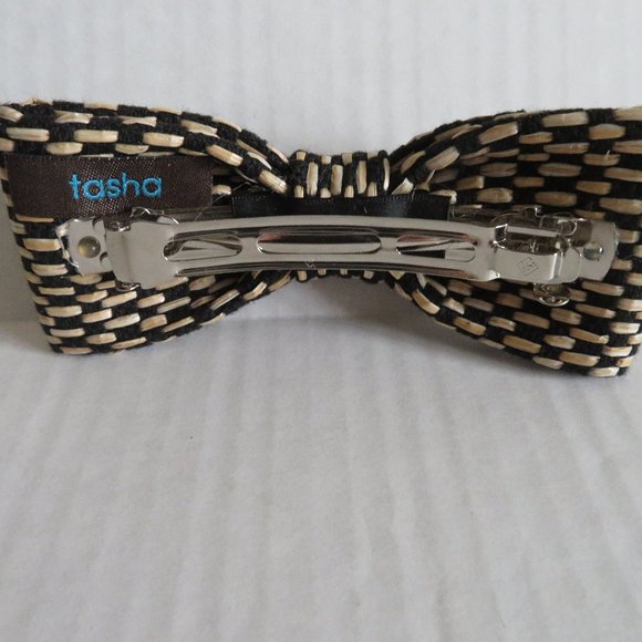 🎉HP🎉 Tasha WOVEN BOW BARRETTE, NWOT - Picture 2 of 5
